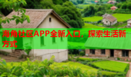 海角社区APP全新入口，探索生活新方式